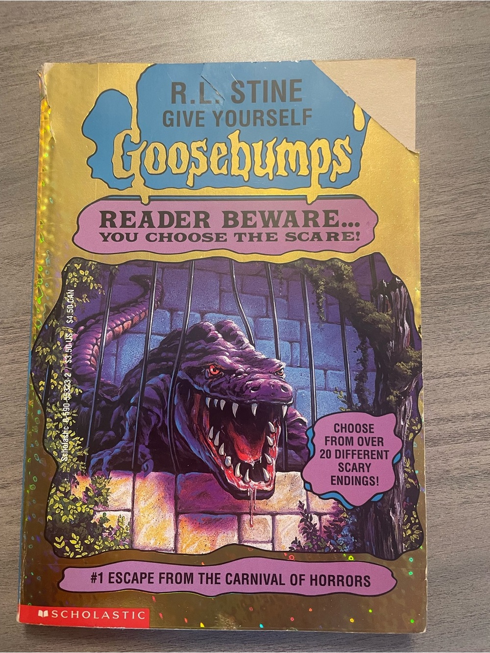 Give Yourself Goosebumps Escape from the Carnival of Horrors First Print Stine